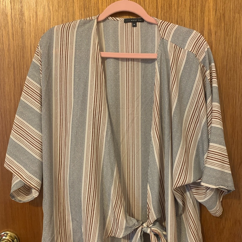 West Kei Tie Front Kimono Blouse
